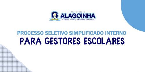 Processo de Seleção Gestores Escolares